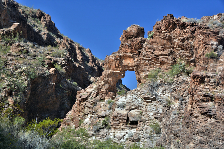 Rock formation Upper Burro Mesa Pouroff